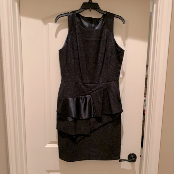 Gianni Bini Charcoal Layered Midi Dress - Picture 1 of 7